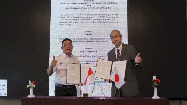 Fokus Turunkan NRW, PDAM Makassar Gandeng JICA dan Kawasaki Waterworks Jepang