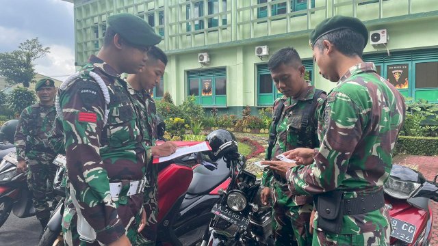Minimalisir Pelanggaran, Kendaraan Prajurit Yonarmed 11 Kostrad Mendadak Diperiksa Provos dan Staf Intel
