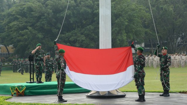 Gelar Upacara 17, Kasdam IV Diponegoro Sampaikan Perintah Panglima TNI