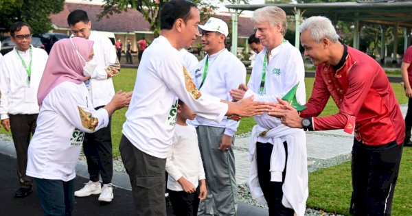Presiden Jokowi Buka dan Ikuti Jalan Sehat Menuju 1 Abad NU