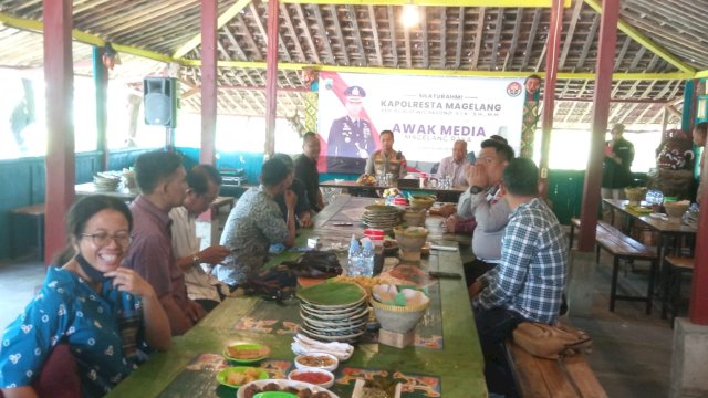 Awali Tugas, Kapolresta Magelang Silaturahmi dengan Wartawan