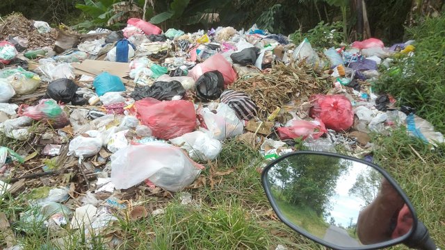 Tumpukan sampah di Kali Kruyo Desa Sidorejo Bandongan Menuai Sorotan