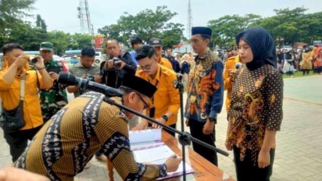 Pelantikan 339 anggota PPS Jeneponto. Foto: Istimewa 