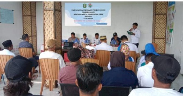 Pemdes Boddia Gelar Musrenbang Desa RKPDes Tahun Anggaran 2024