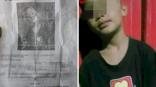 Sebelumnya dilaporkan hilang. Ist