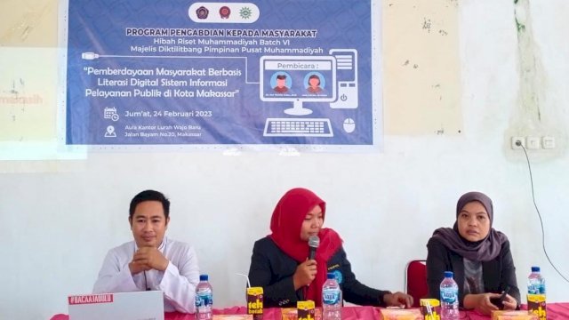 Dosen Fisip Unismuh Makassar Gelar PkM Berbasis Literasi Digital