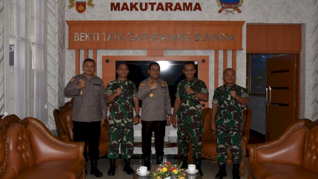 Baru Hitungan Hari Menjabat, Kapolres Salatiga Langsung Datangi Markas TNI