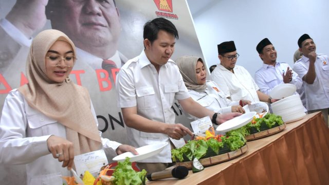 Perayaan HUT Gerindra ke 15 Berlangsung Secara Sederhana