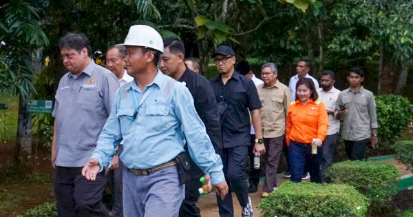 Taufan Pawe Dampingi Menteri Airlangga Kunker ke PT Vale