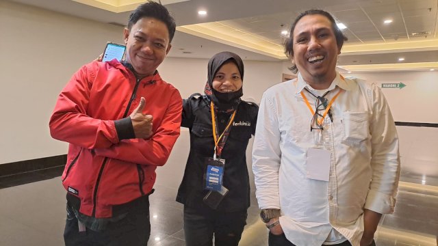 Ariel (kiri) terpilih Ketua PJI Sulsel masa bakti 2023-2028. 