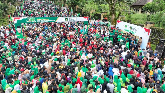 Meriahnya Jalan Sehat Harla PPP ke 50 Tahun di Malino