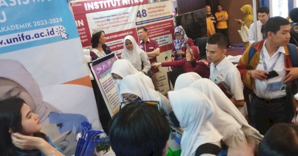 Unifa & IBK Nitro Kompak Perkenalkan Program Unggulan di Sulawesi Education & Techno Expo 2023