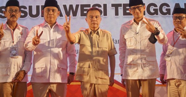 Hadiri Rakorda Gerindra Sultra Didampingi Sandiaga, Dasco Instruksikan Kader Menangkan Prabowo