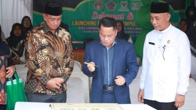 Kemenag Launching Program Kampung Zakat di Desa Pammana Wajo