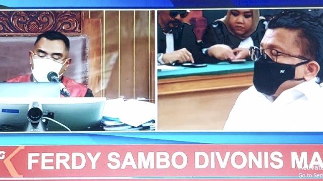Mantan Kadiv Propam Ferdy Sambo Divonis Hukuman Mati