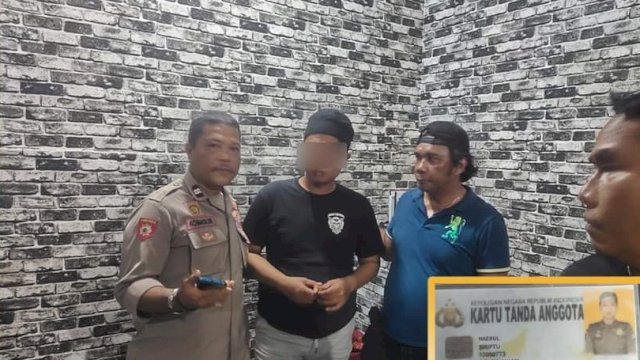 Brimob gadungan diamankan. Dok. Polrestabes Makassar