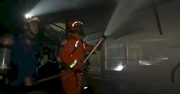 Pasar Terong Terbakar Malam Hari, Puluhan Kios Ludes