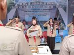 Kukuhkan Pembimbing dan Pembina Ambalan Pramuka Oryza Sativa, Fatmawati Rusdi Ingatkan Pentingnya Kedisiplinan