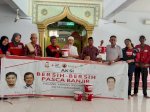 Jadi Tempat Pengungsian, PMI Makassar Bersih-Bersih Masjid dan Sekolah