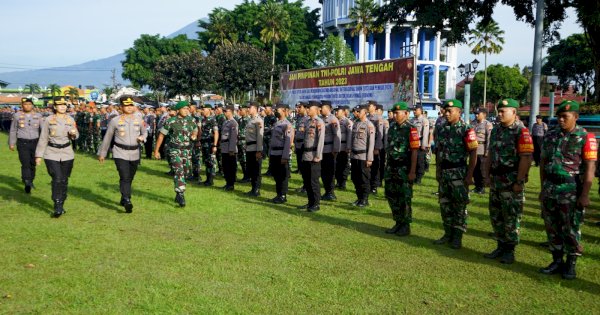 530 Personil Gabungan TNI – Polri Magelang Raya Ikuti Apel Sinergitas, Dandim Magelang Berkata Begini