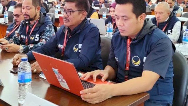 Samuel, BAHU NasDem Sulbar ikuti bimtek. Dok. Ist