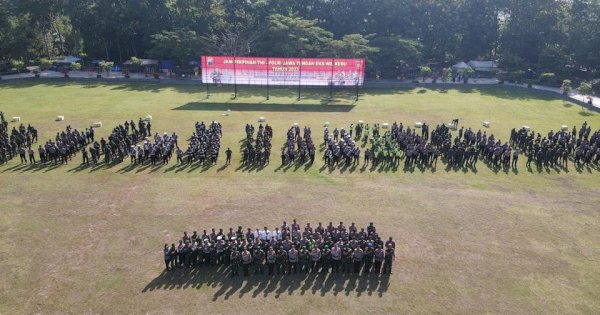 Dukung Sinergitas TNI – Polri, Prajurit Guntur Geni Ikut Apel Jampim se Eks Karesidenan Kedu