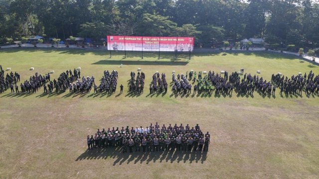 Dukung Sinergitas TNI – Polri, Prajurit Guntur Geni Ikut Apel Jampim se Eks Karesidenan Kedu