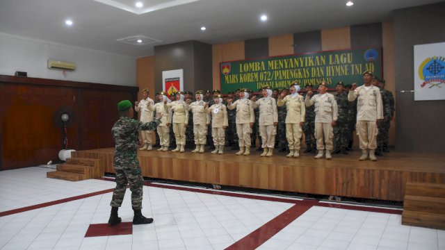 Korem 072/Pamungkas Gelar Lomba Nyanyi, Kodim 0732/Sleman Raih Juara I