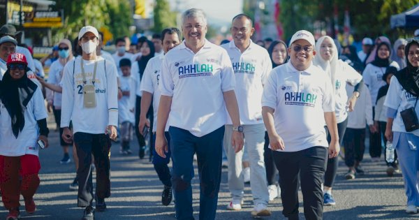25 Tahun Kementerian BUMN, Semen Tonasa Ramaikan Jalan Sehat di Pinrang