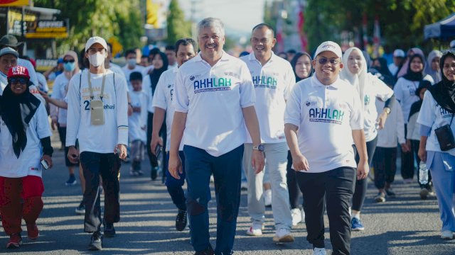 25 Tahun Kementerian BUMN, Semen Tonasa Ramaikan Jalan Sehat di Pinrang