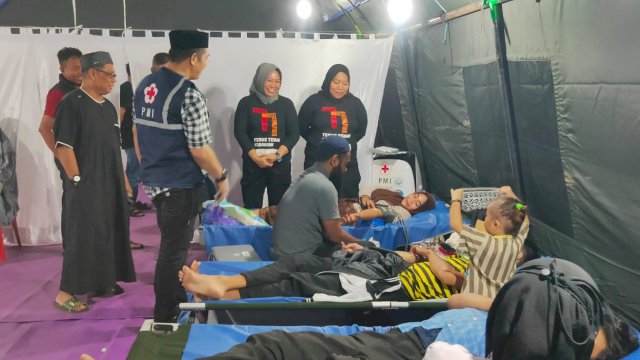 Hari Pertama Donor Berhasil Kumpulkan 47 Kantong Darah di Al Markaz