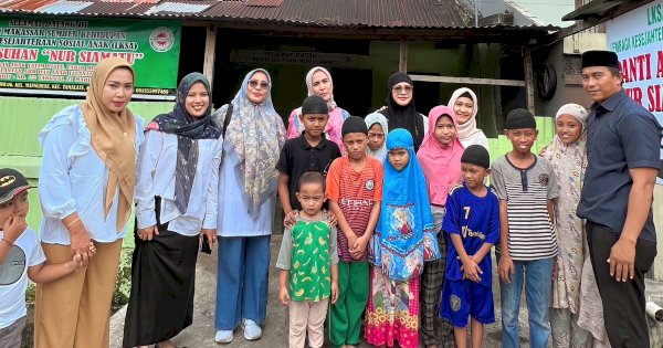 Agenda Rutin Ramadhan, DWP Dinas PU Makassar Beri Bantuan ke Panti Asuhan