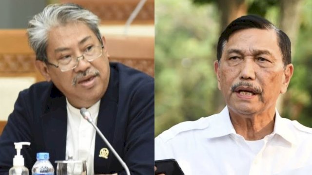 Anggota Komisi VII DPR RI, Mulyanto dan Luhut Binsar Pandjaitan. Dok. Ist
