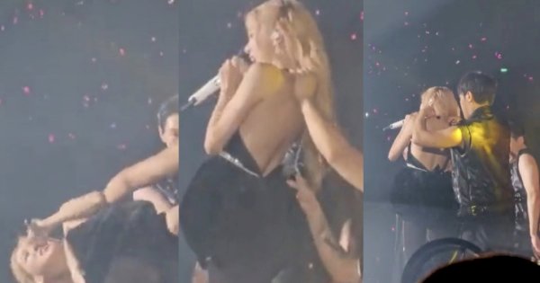 Ups! Baju Rose Blackpink Melorot Saat Konser di Jakarta