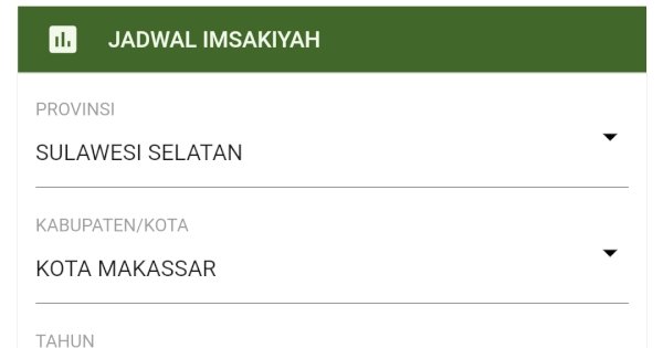 Jadwal Imsakiyah 1444 H di Makassar Provinsi Sulawesi Selatan