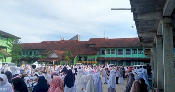 Sambut Ramadan, Ribuan Murid SIT Nurul Fikri Makassar Gelar Pawai Akbar