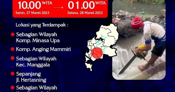 Perumda Air Minum Makassar Perbaikan Pipa Bocor di Beringin Raya