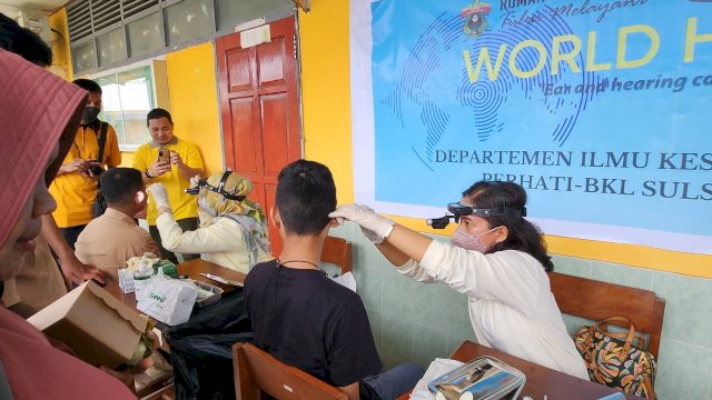Puncak Peringatan WHD, PERHATI-KL Cabang Sulselbar, Maluku, Papua Gelar Pemeriksaan Kesehatan Telinga