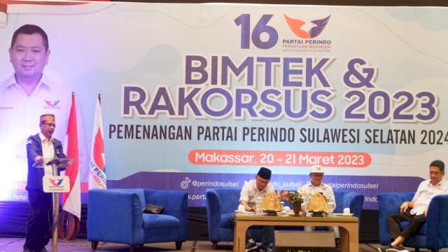 Perindo Sulsel Bimtek dan Rakorsus Persiapan Menyambut Kemenangan di 2024