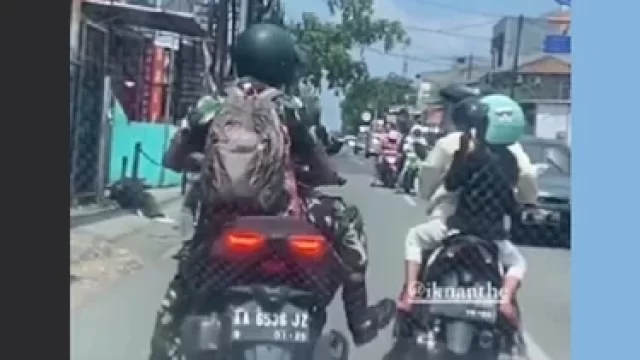 Oknum Prajurit TNI Penendang Ibu dan Anaknya Saat Naik Motor, Berhasil Amankan
