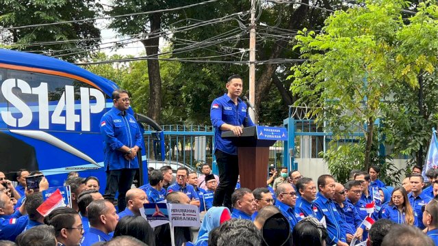 Ketum DPP Partai Demokrat, AHY bersama pengurus PD se Indonesia. Dok. AHY