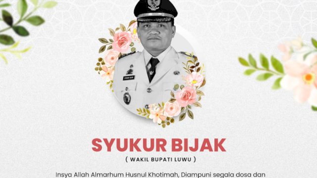 Danny Pomanto: Pemkot dan Masyarakat Makassar Berduka Atas Meninggalnya Wakil Bupati Luwu