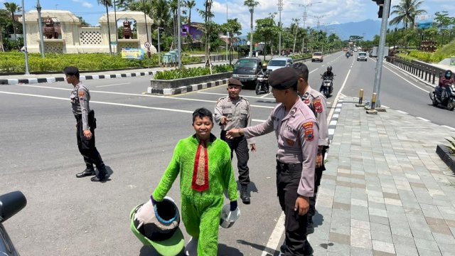 Bersih-bersih Gepeng, Rabu, Polresta Magelang Amankan Belasan Orang