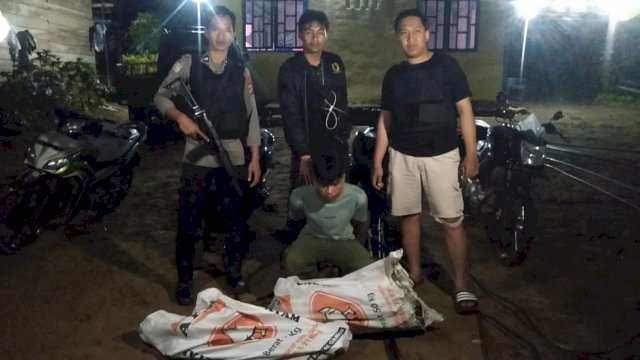 Terduga palaku diamankan polisi. IST