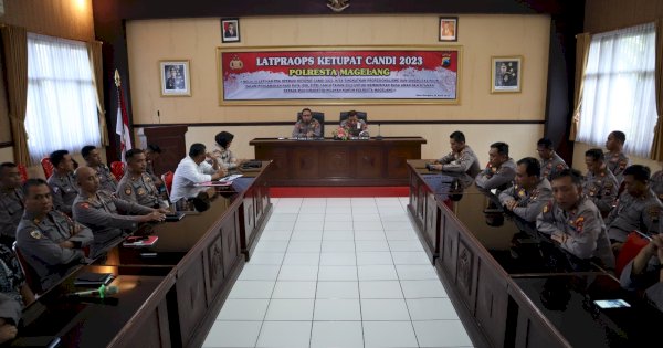 Polresta Magelang Gelar Latihan Pra Ops Ketupat Candi 2023