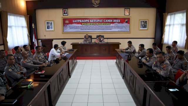 Polresta Magelang Gelar Latihan Pra Ops Ketupat Candi 2023