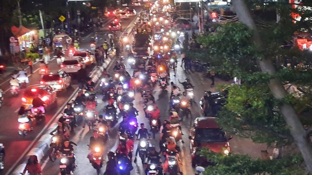 Tradisi Idulfitri, Habibna Makassar Lepas 2000 Pengendara Pawai Takbir