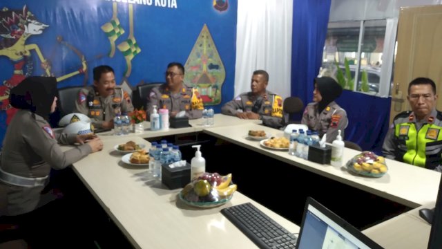 Pos Pelayanan Lebaran Alun-Alun Kota Magelang Dikunjungi Tim Penilai Polda Jateng