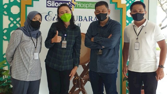 BPJS Ketegakerjaan Cabang Makassar saat berkunjung ke RS Siloam terkait korban kebakaran TSM. 