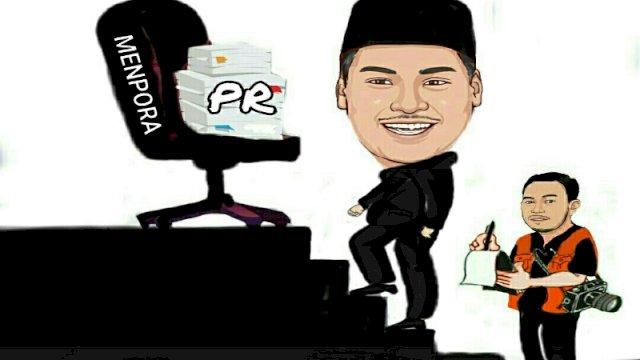 Karikatur Menpora Dito Ariotedjo (Dodi/ harian.news)